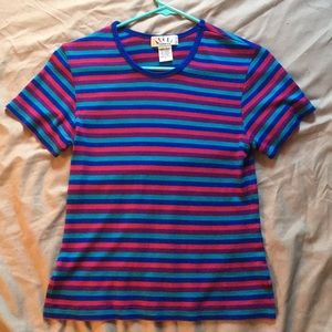 💜vintage 100% silk tee shirt💙